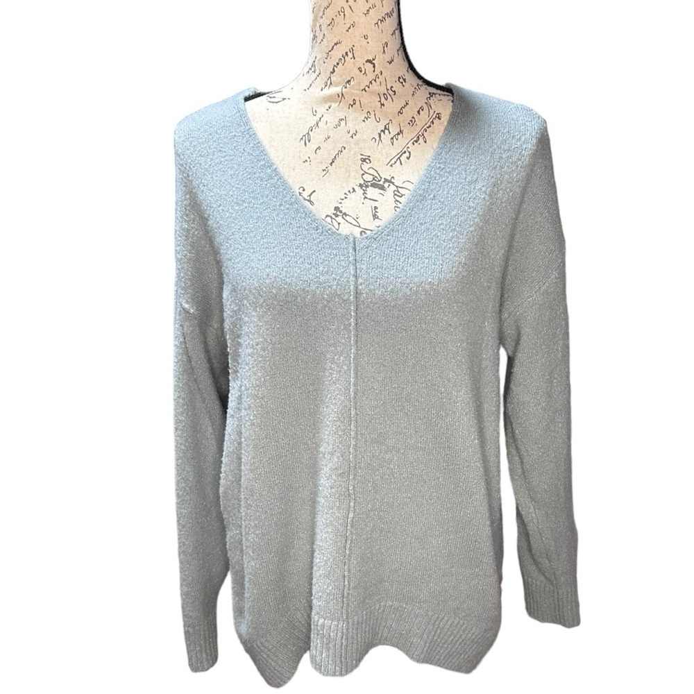 TBH to be honest Blue-Green Soft & Fuzzy Sweater Size Large
